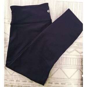 Lululemon Low Rise Wunder Under Leggings (Navy)
